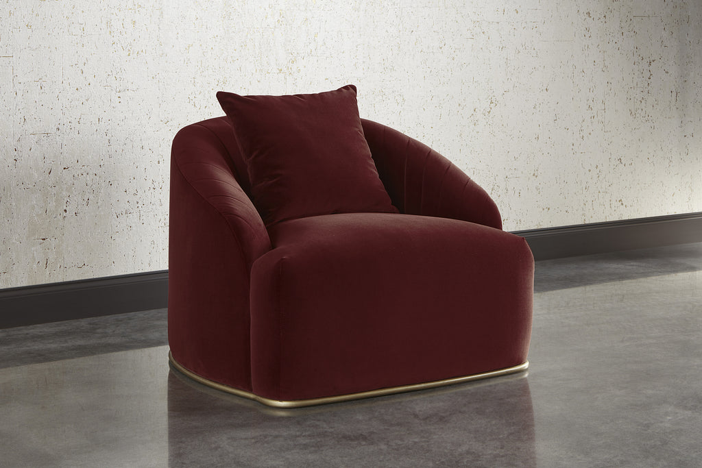 Astrid Armchair - Merlot | Sunpan Furniture - 104138