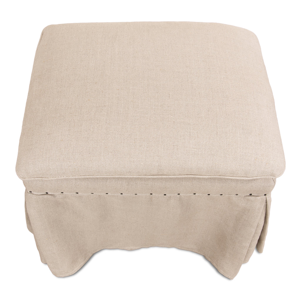 Draped Ottoman | Sarreid - 27719