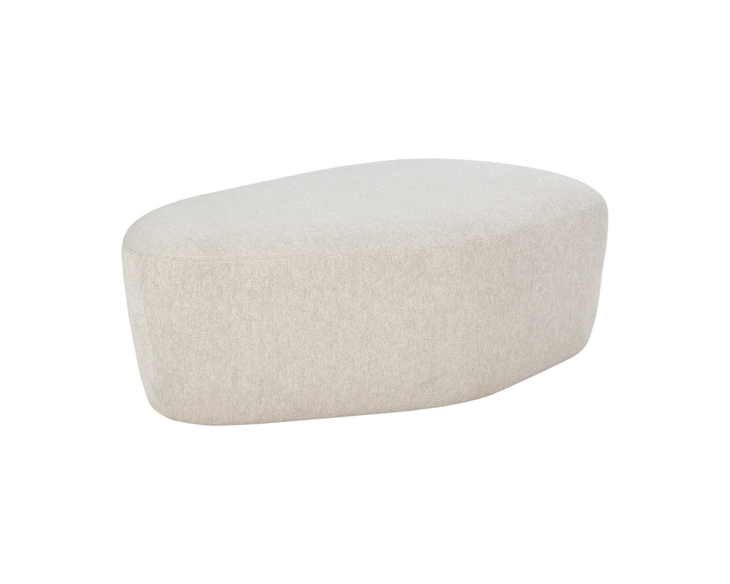 Soraya Ottoman - Dove Cream | Sunpan Furniture - 107453