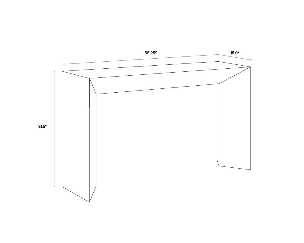 Nomad Console Table - Grey | Sunpan Furniture - 101369