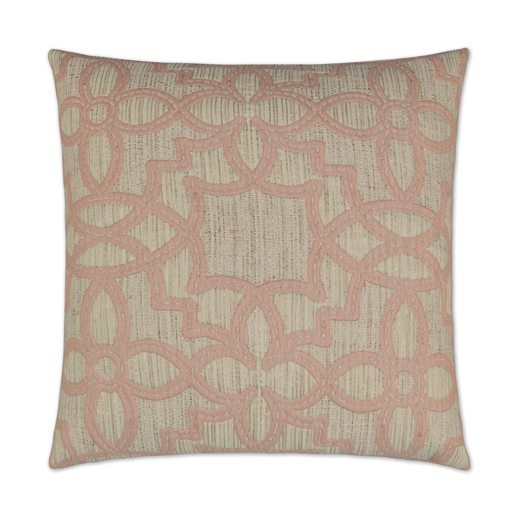 Arabesque Decorative Throw Pillow - Blush | DV Kap