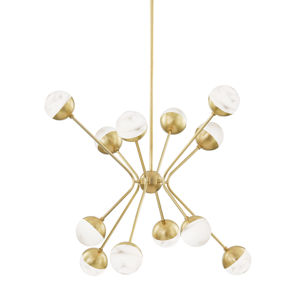 Saratoga Chandelier | Hudson Valley Lighting - 2836-AGB