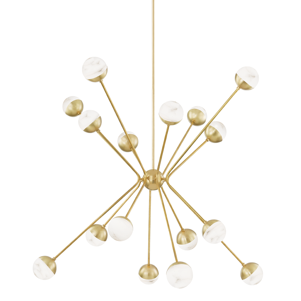 Saratoga Chandelier | Hudson Valley Lighting - 2851-AGB