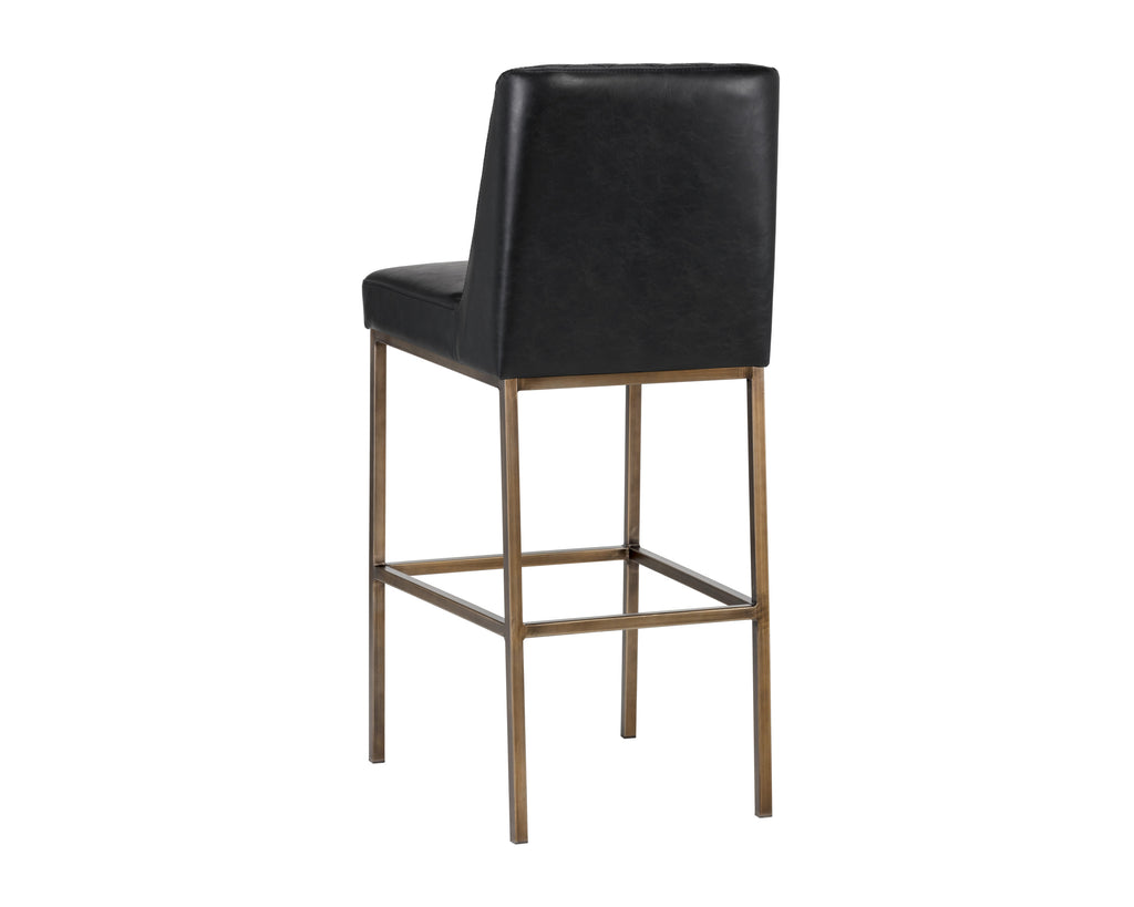 Leighland Barstool - Coal Black | Sunpan Furniture - 104902