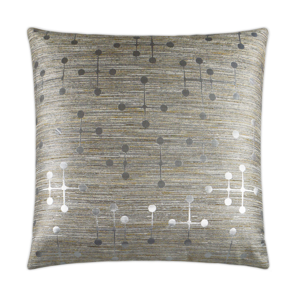 Morse Decorative Throw Pillow - Silver | DV Kap