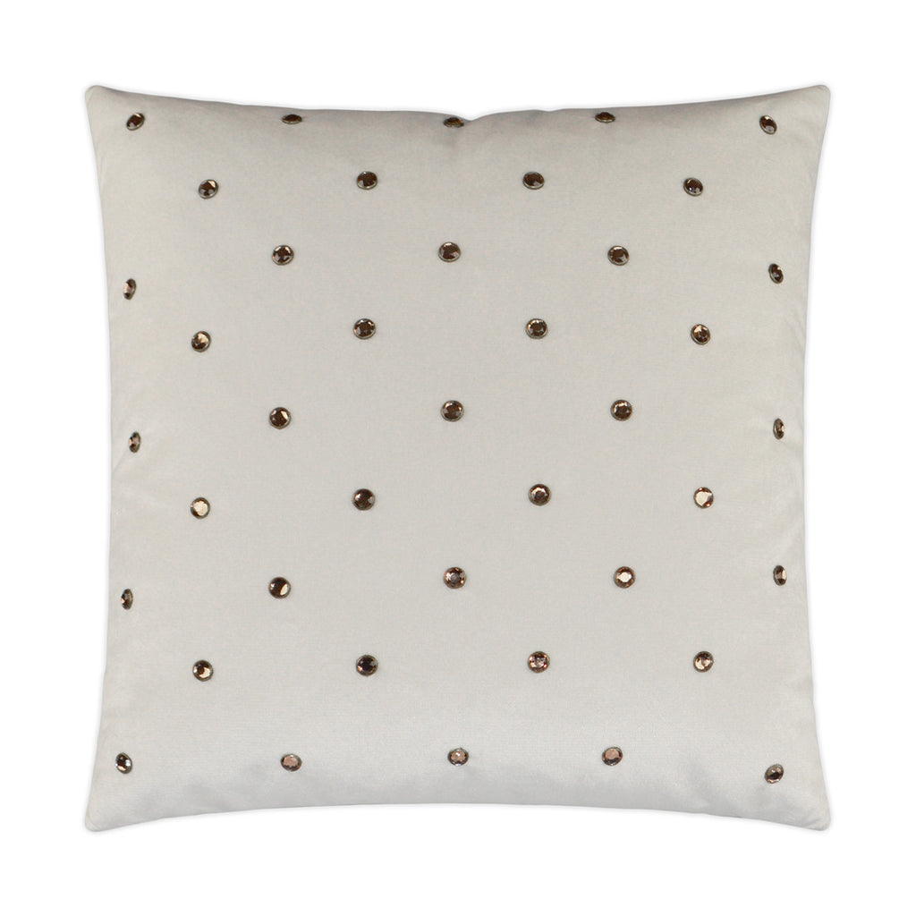 Jewels Decorative Throw Pillow - Ivory | DV Kap