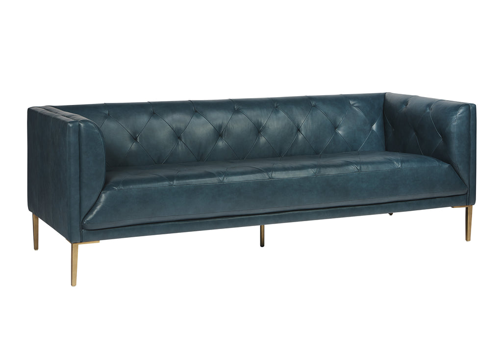 Westin Sofa - Vintage Peacock Leather | Sunpan Furniture - 104113