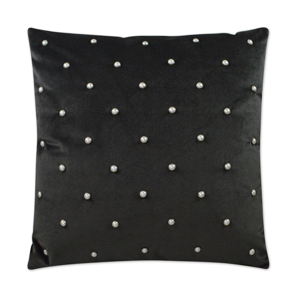 Pearlesque Decorative Throw Pillow - Charcoal | DV Kap