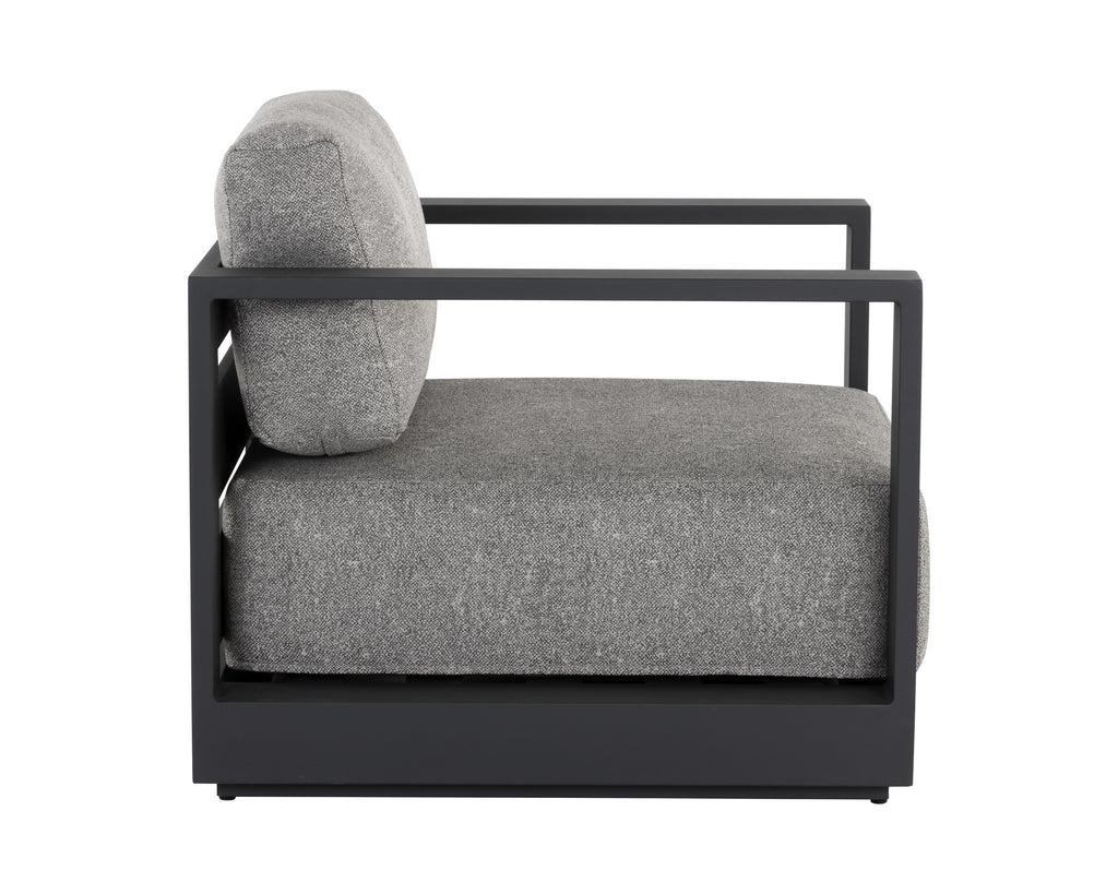 Tavira Armchair - Charcoal - Lanikai Salt And Pepper | Sunpan Furniture - 109655