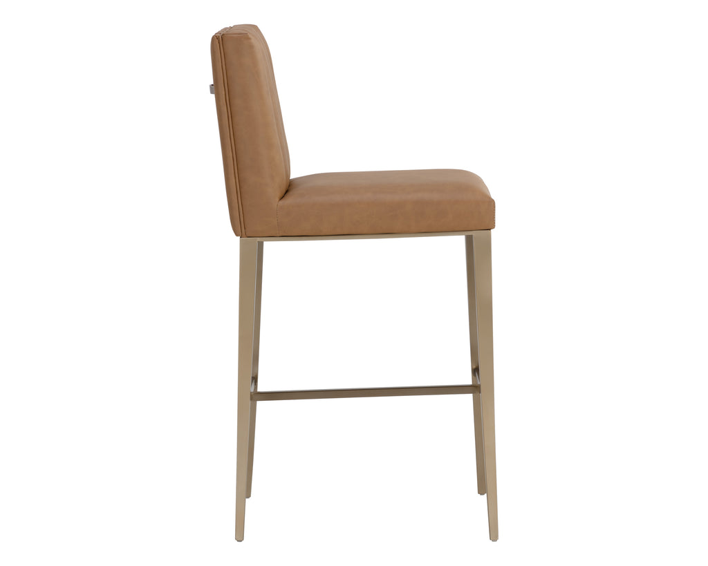 Wilbur Barstool - Milliken Cognac | Sunpan Furniture - 111430