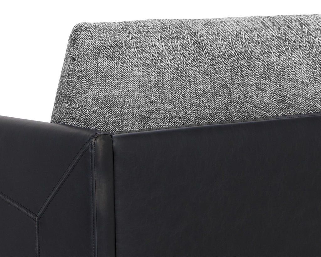 Ashi Sofa - Nash Zebra / Coal Black | Sunpan Furniture - 110996