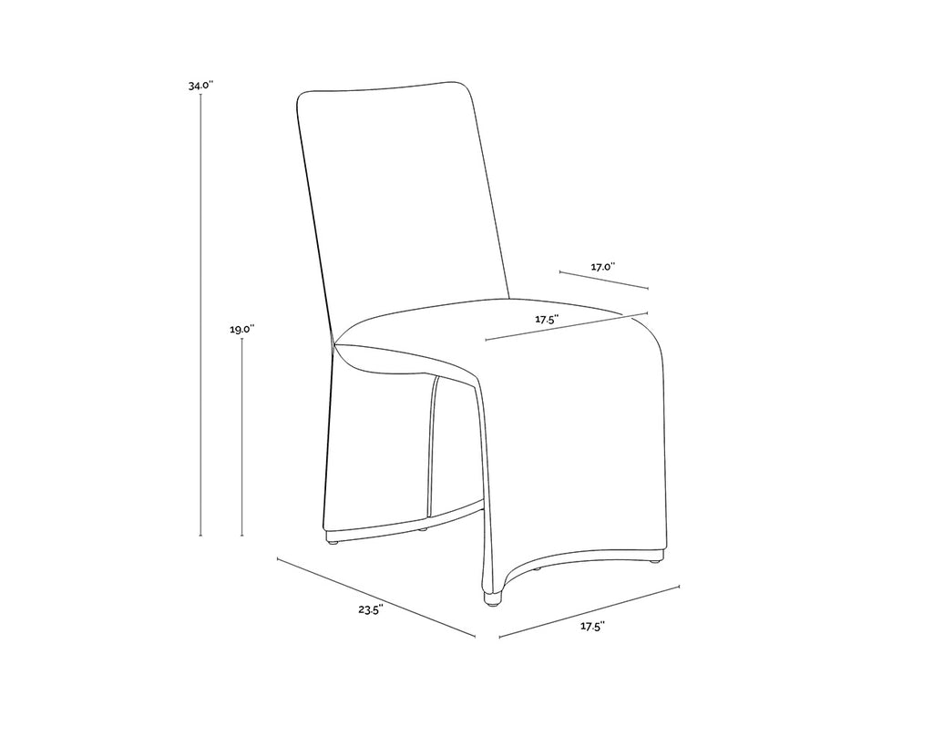 Iluka Dining Chair - Danny Ivory | Sunpan Furniture - 110454