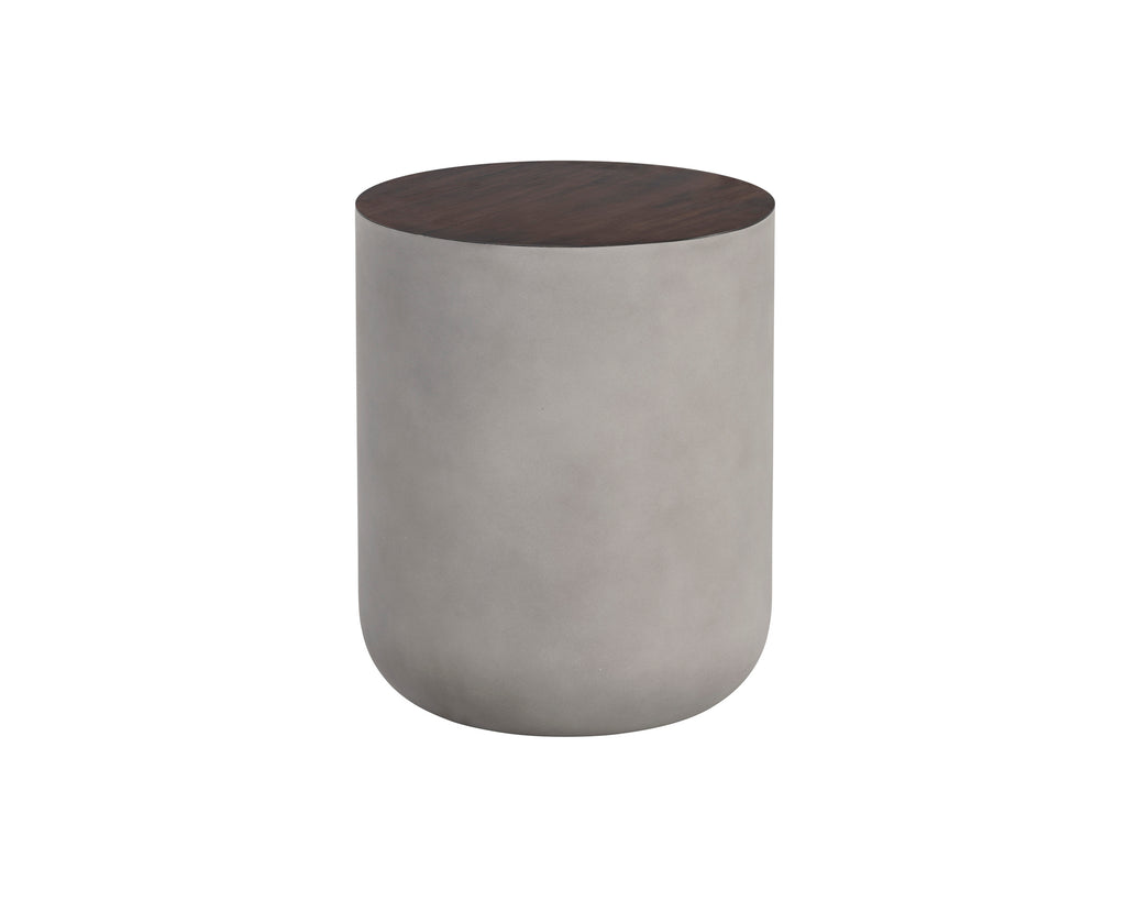 Diaz End Table - Grey - Wood Grain Brown | Sunpan Furniture - 107197