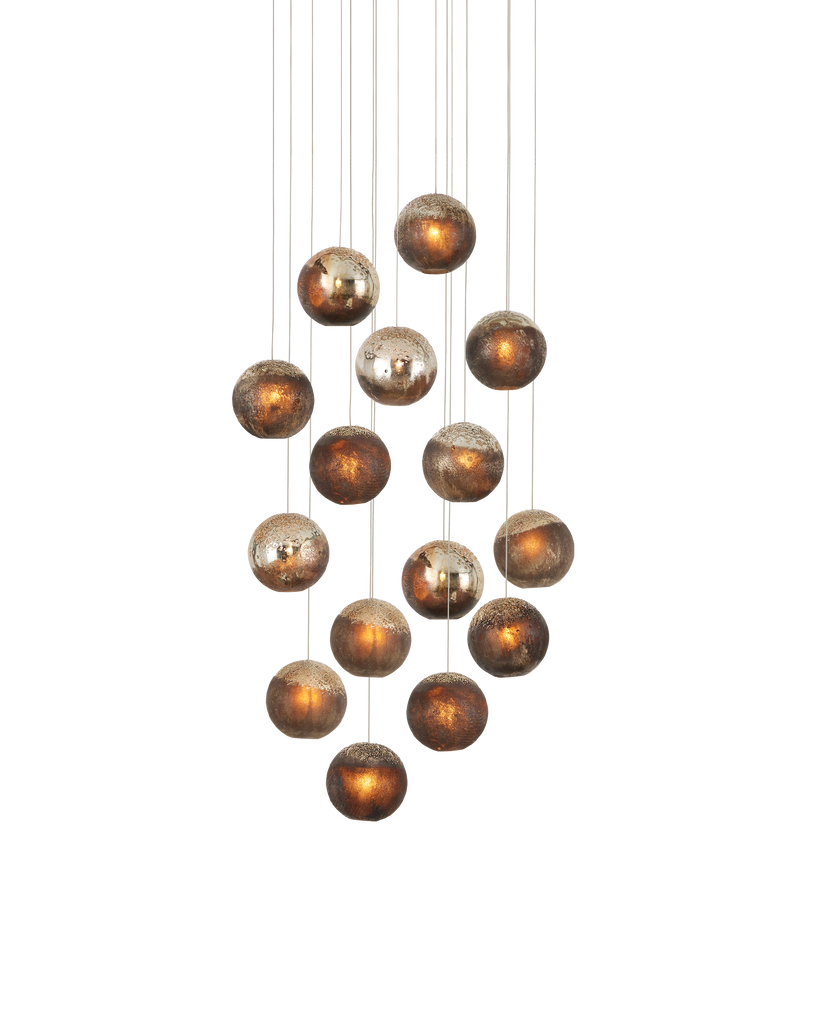 Currey & Co Pathos 15-Light Round Multi-Drop Pendant | 9000-1015