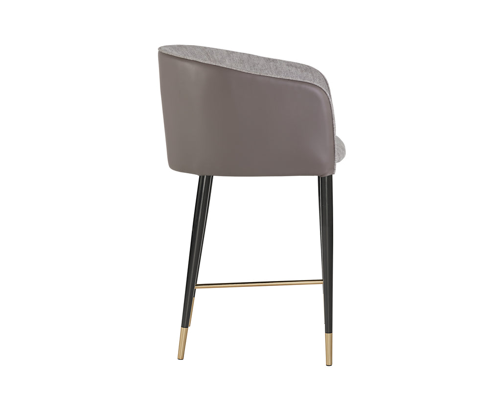 Asher Counter Stool - Flint Grey / Napa Taupe | Sunpan Furniture - 104919