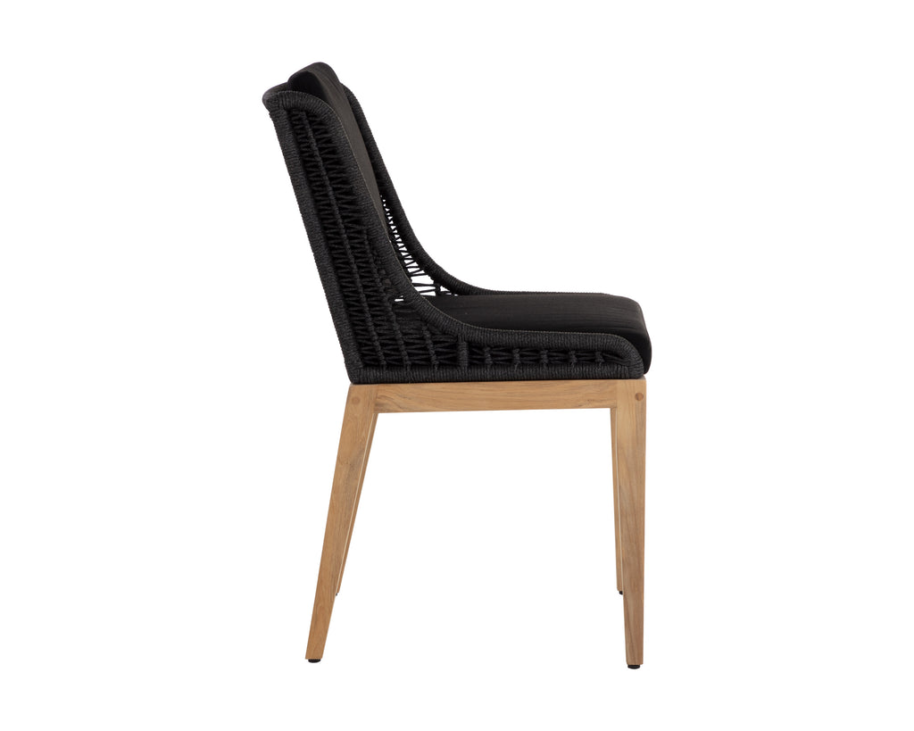 Sorrento Dining Chair - Natural - Arashi Black | Sunpan Furniture - 110963