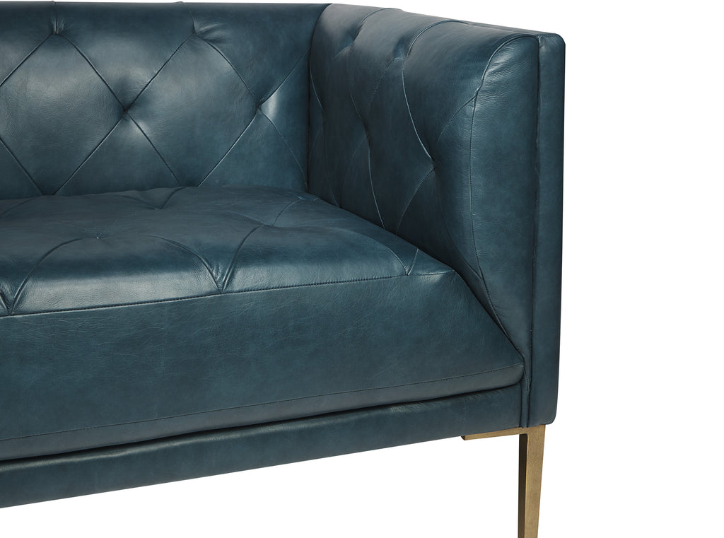 Westin Sofa - Vintage Peacock Leather | Sunpan Furniture - 104113