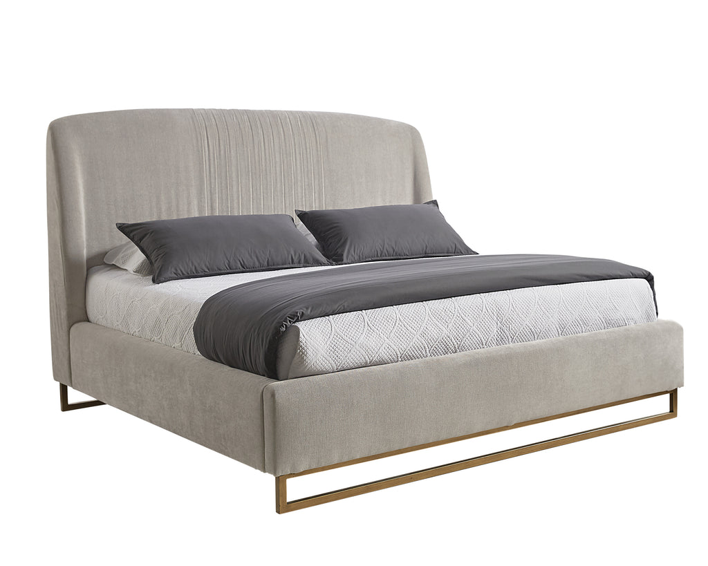 Nevin Bed - King - Polo Club Stone | Sunpan Furniture - 104650