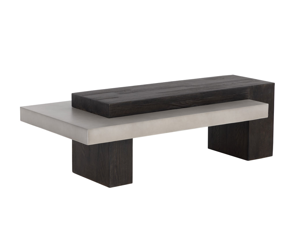 Herriot Coffee Table - Dark Brown / Grey | Sunpan Furniture - 108550