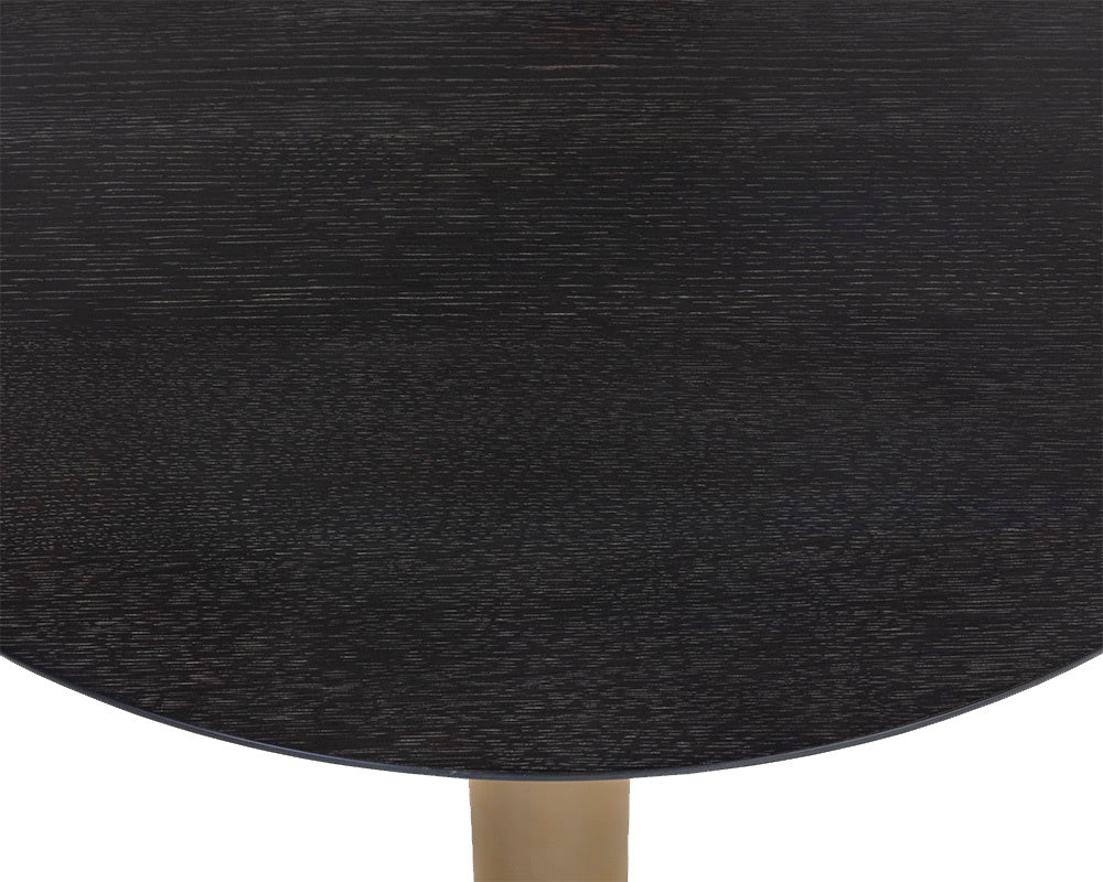 Monaco Bar Table - Gold - Grey Marble / Charcoal Grey | Sunpan Furniture - 108669