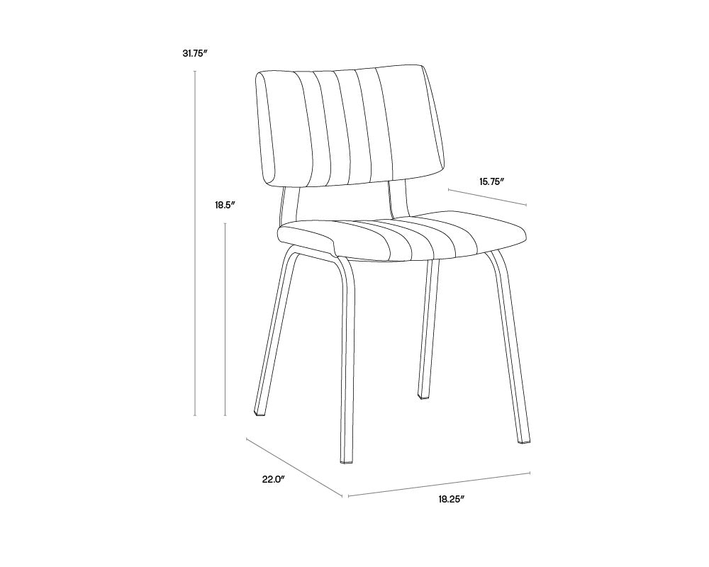 Berkley Dining Chair - Bravo Admiral | Sunpan Furniture - 105581