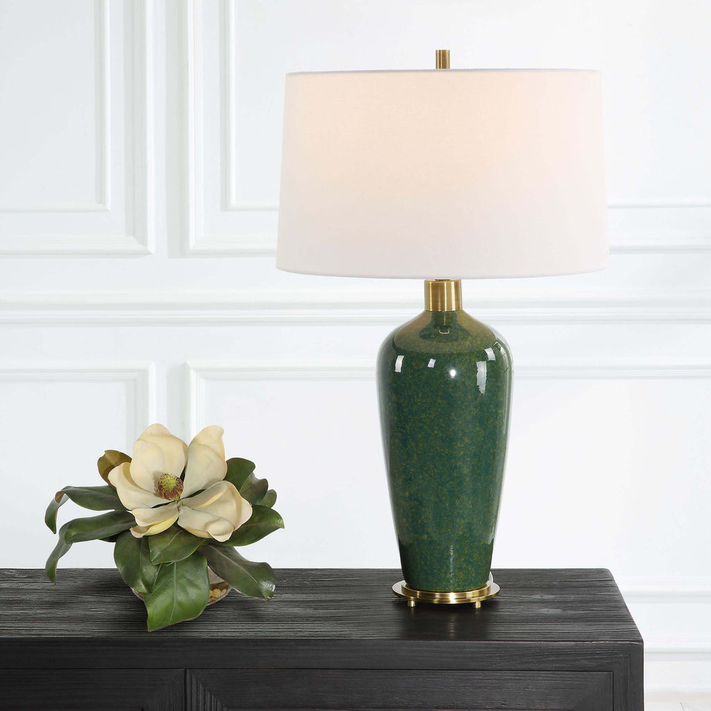 Verdell Green Table Lamp | Uttermost - 30226