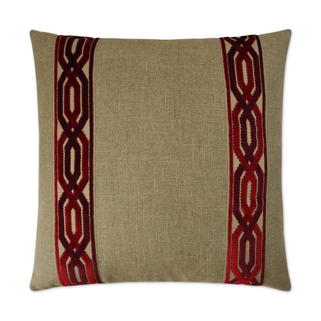 Cannes Decorative Throw Pillow - Red | DV Kap