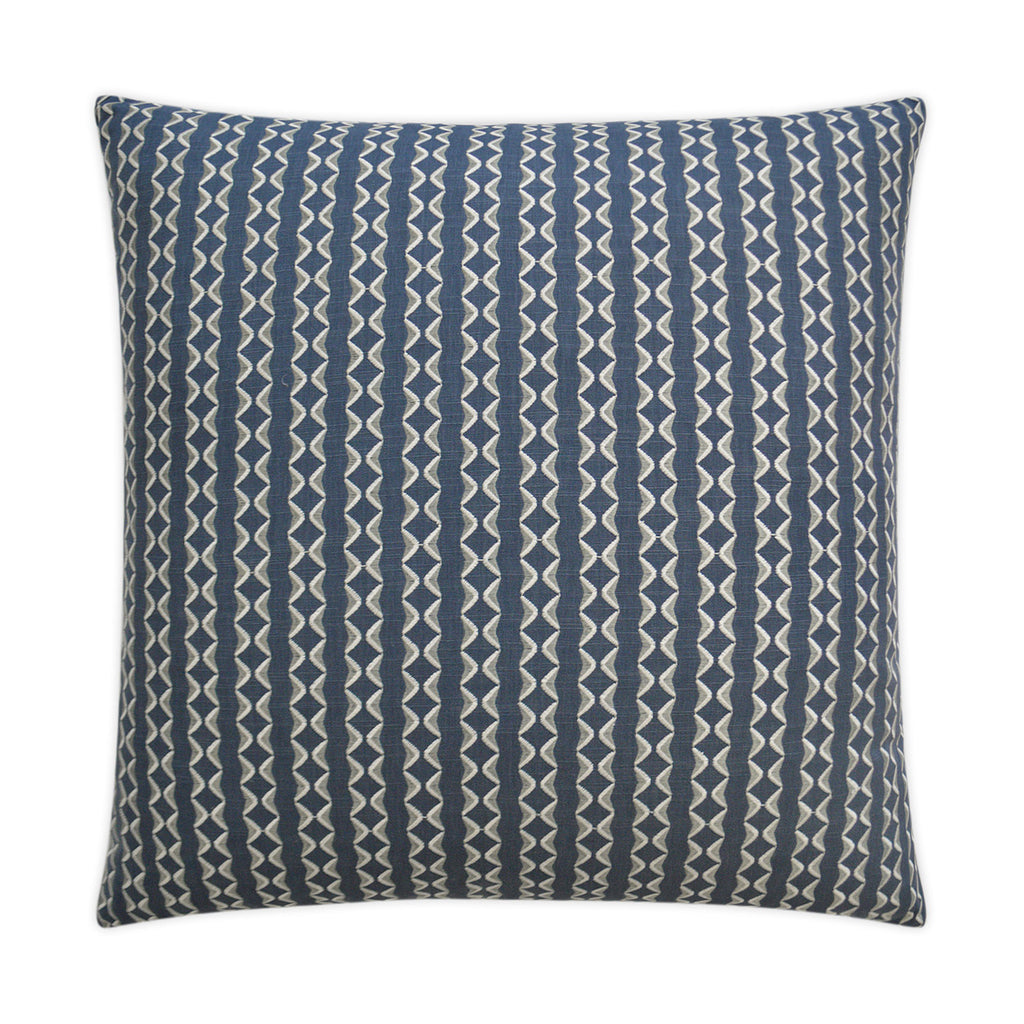 Notch Decorative Throw Pillow - Indigo | DV Kap