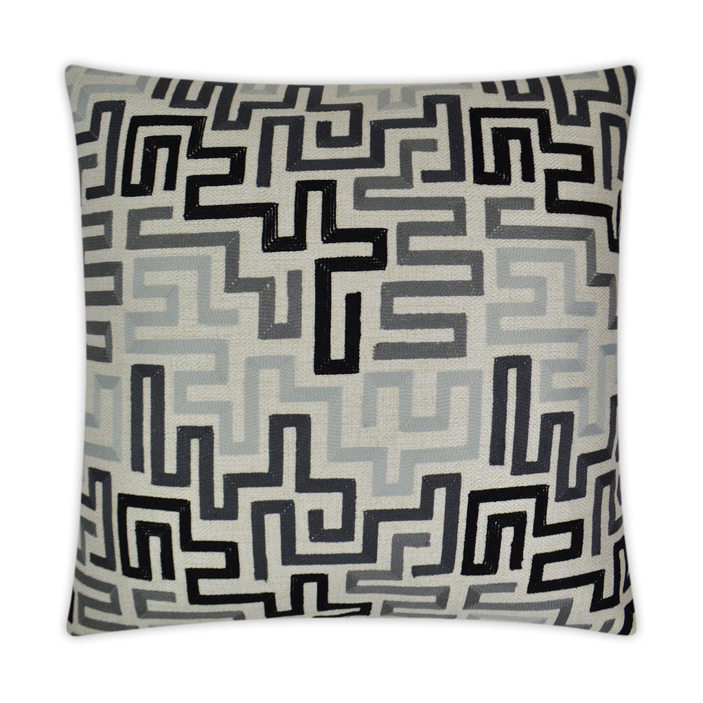 Labyrinth Decorative Throw Pillow - Alloy | DV Kap