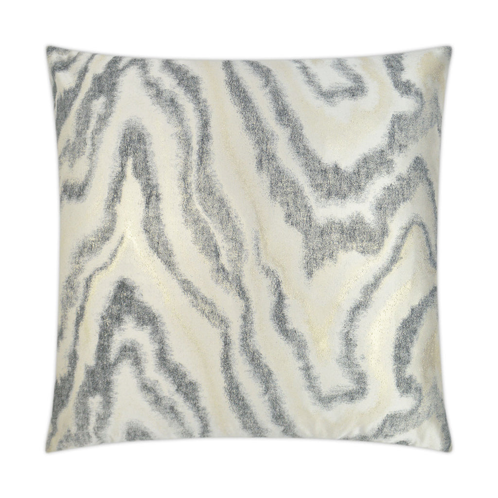 Waves Decorative Throw Pillow - Charcoal | DV Kap