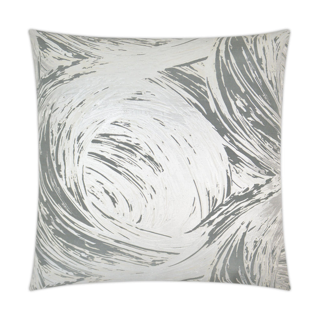 Tornado Decorative Throw Pillow - Pewter | DV Kap