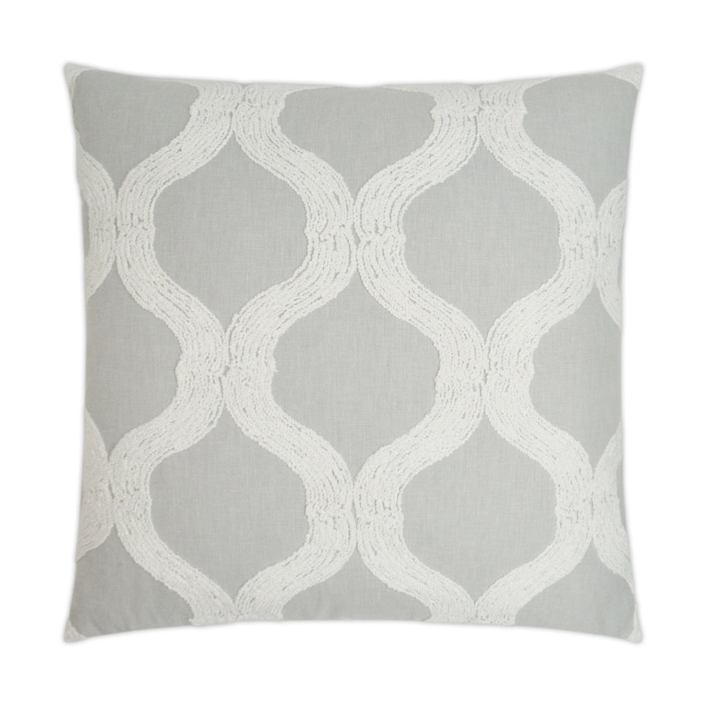 French Twist Decorative Throw Pillow - Dove | DV Kap