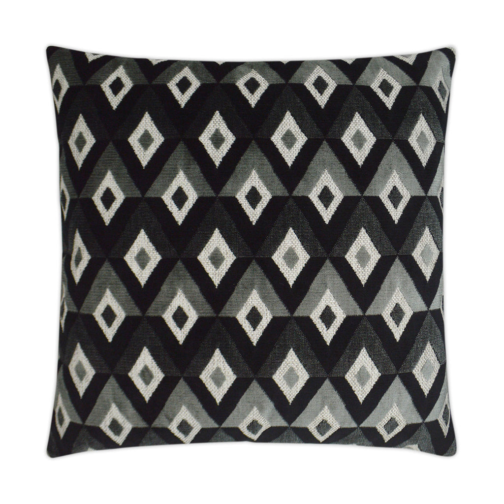 Meta Decorative Throw Pillow - Ebony | DV Kap