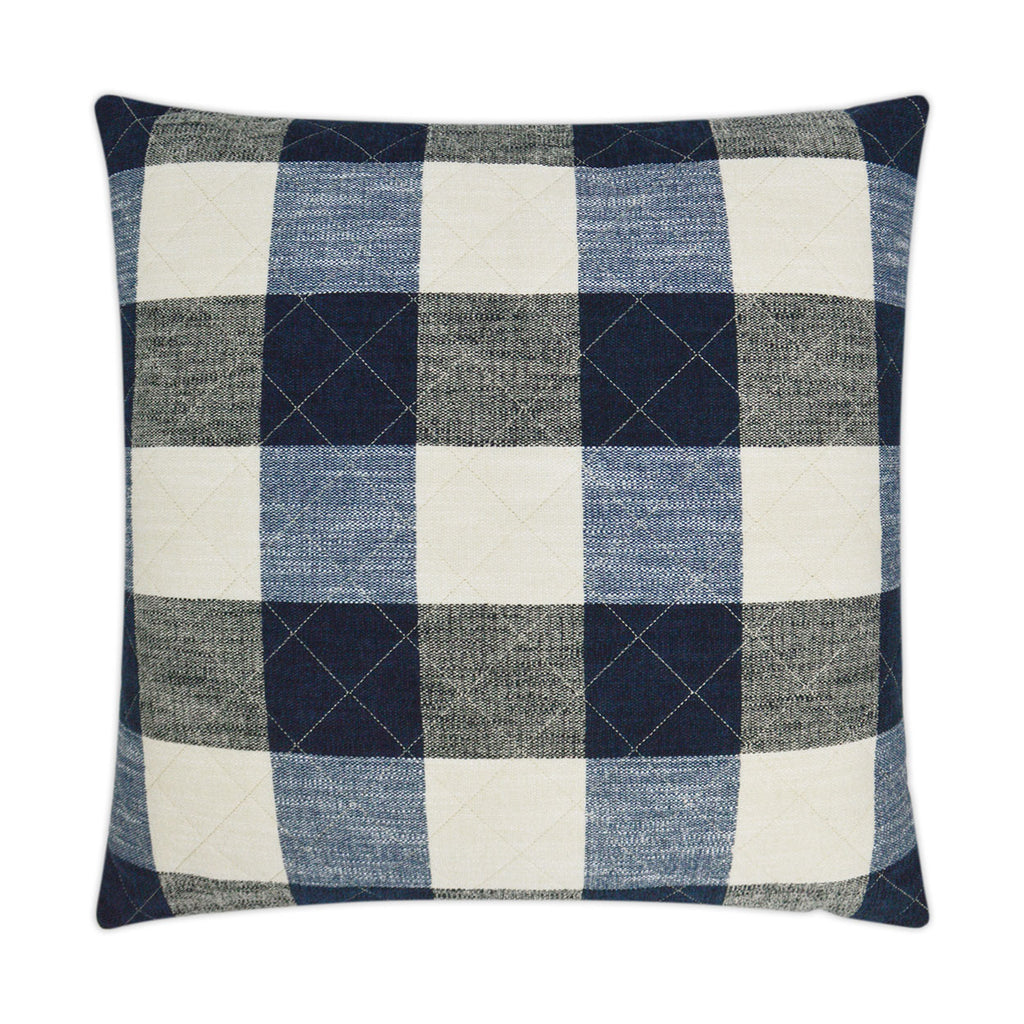 Buffalo Quilt Decorative Throw Pillow - Denim | DV Kap