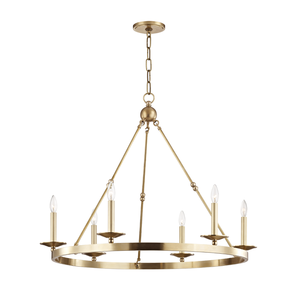 Allendale Chandelier | Hudson Valley Lighting - 3206-AGB