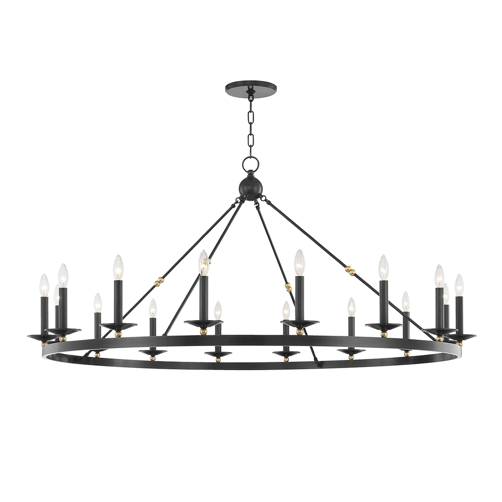 Allendale Chandelier | Hudson Valley Lighting - 3216-AOB