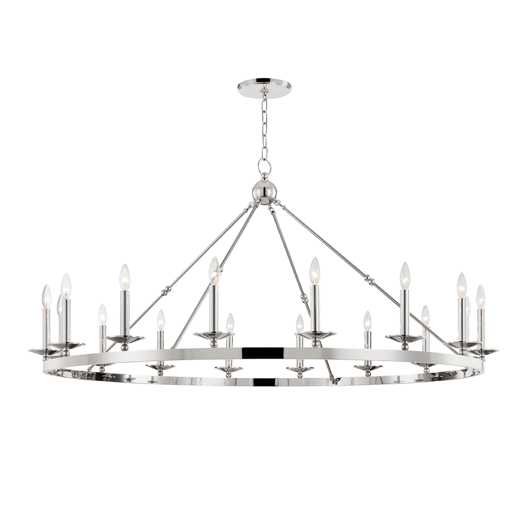 Allendale Chandelier | Hudson Valley Lighting - 3216-PN