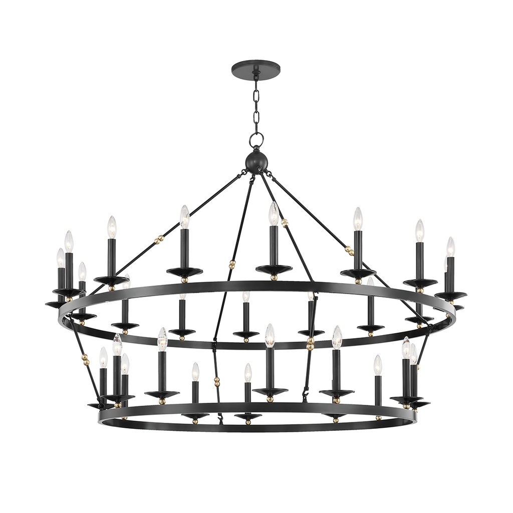 Allendale Chandelier | Hudson Valley Lighting - 3228-AOB