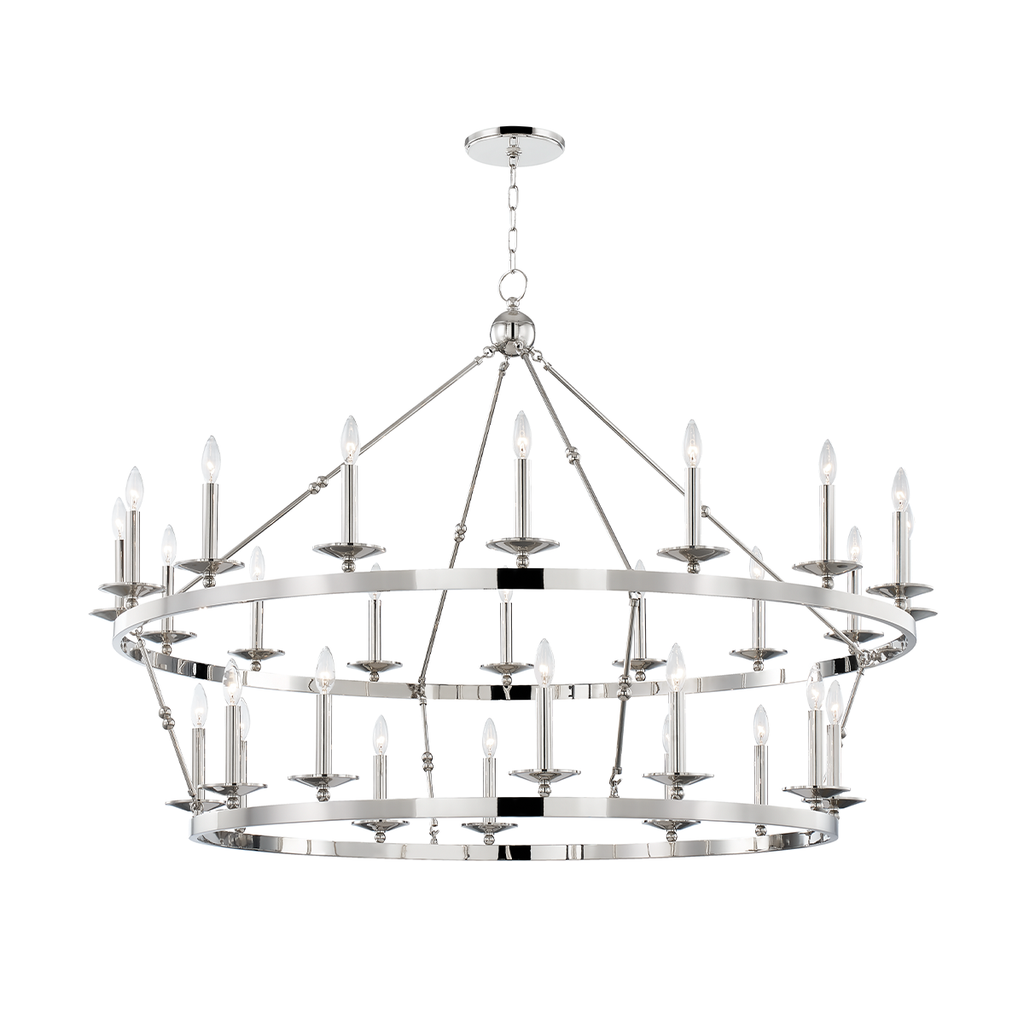 Allendale Chandelier | Hudson Valley Lighting - 3228-PN