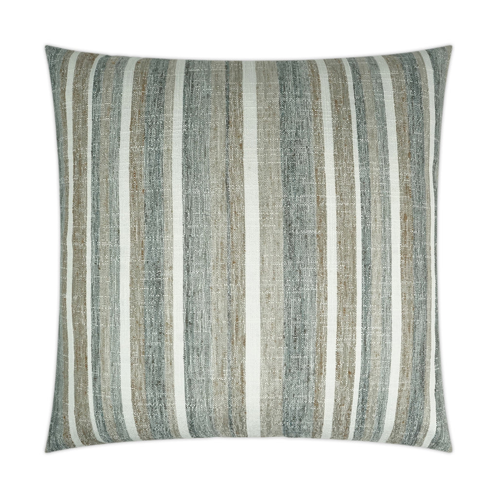 Faded Stripe Decorative Throw Pillow - Grey | DV Kap