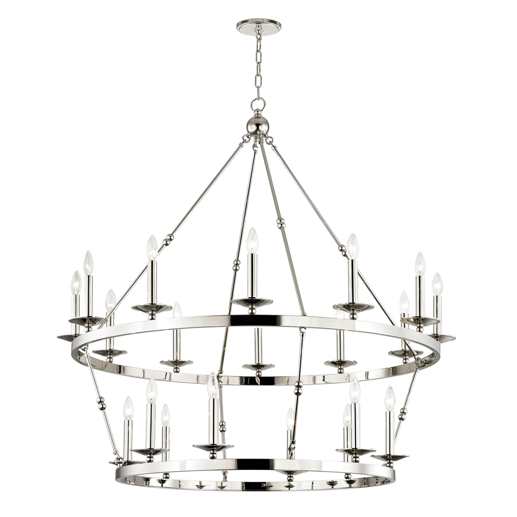 Allendale Chandelier | Hudson Valley Lighting - 3247-PN