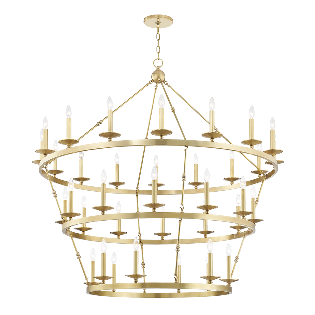 Allendale Chandelier | Hudson Valley Lighting - 3258-AGB