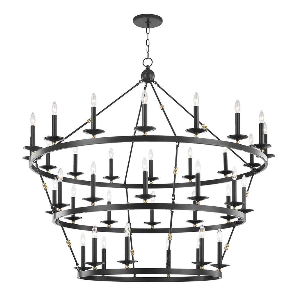 Allendale Chandelier | Hudson Valley Lighting - 3258-AOB