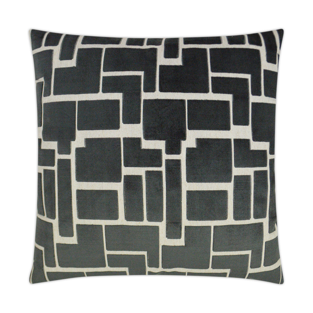 Aura Decorative Throw Pillow - Charcoal | DV Kap