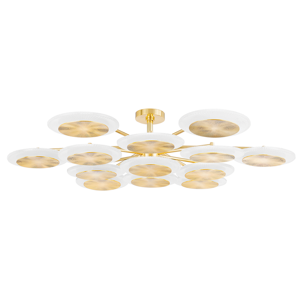 Topaz Semi Flush | Corbett Lighting - 328-57-Vpb