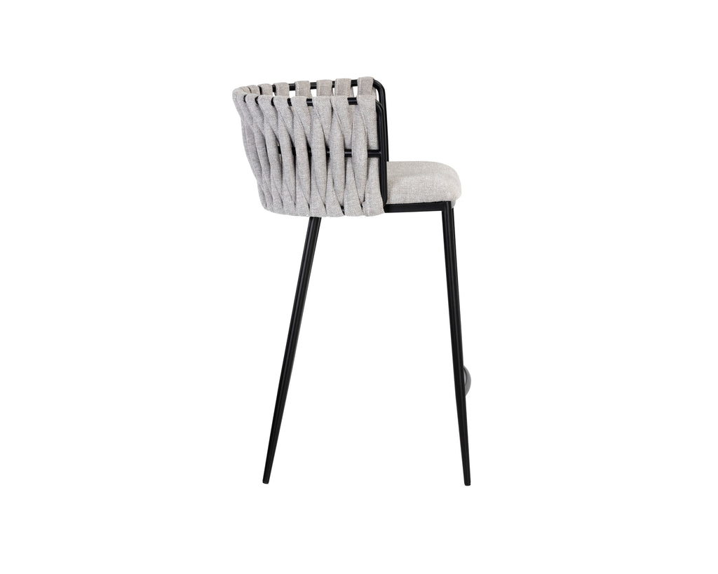 Sarai Counter Stool - Belfast Heather Grey | Sunpan Furniture - 106189