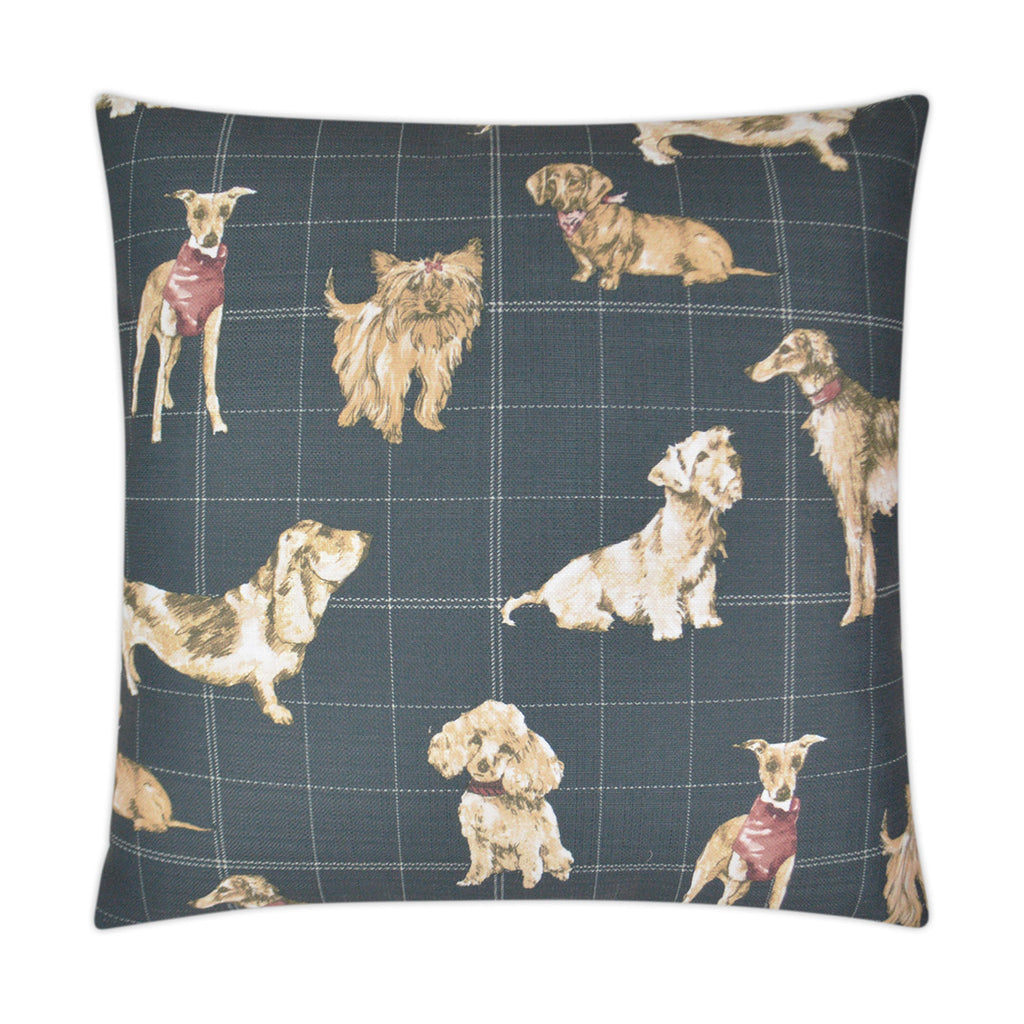 Dog Daze Decorative Throw Pillow - Midnight | DV Kap