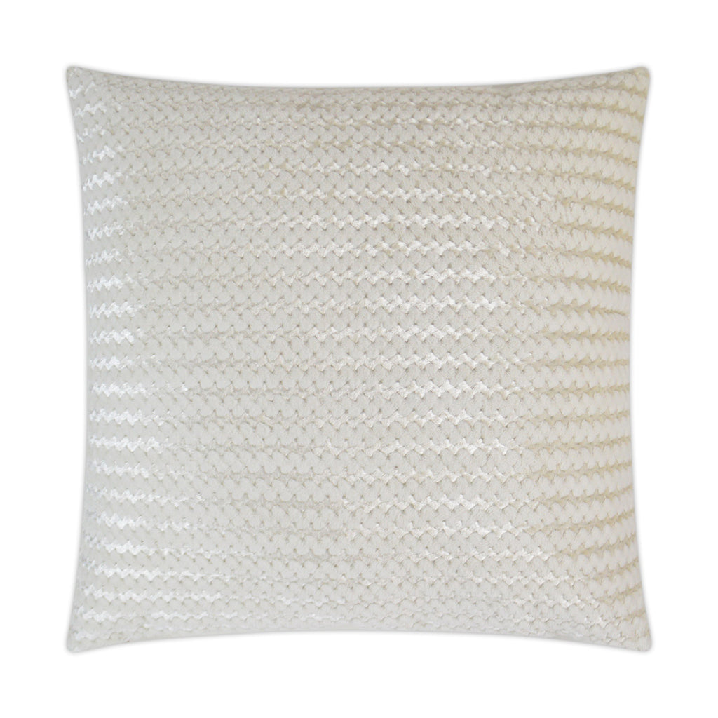 Gene Fur Decorative Throw Pillow - Ivory | DV Kap