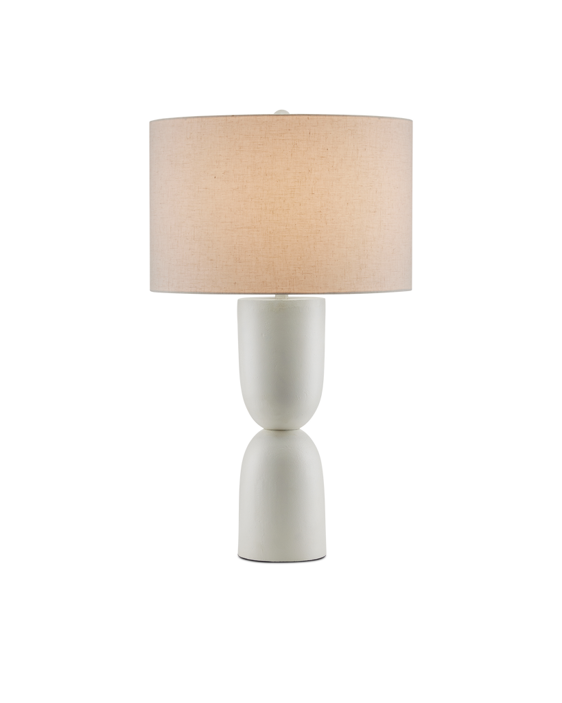 Currey & Co Linz White Table Lamp | 6000-0794