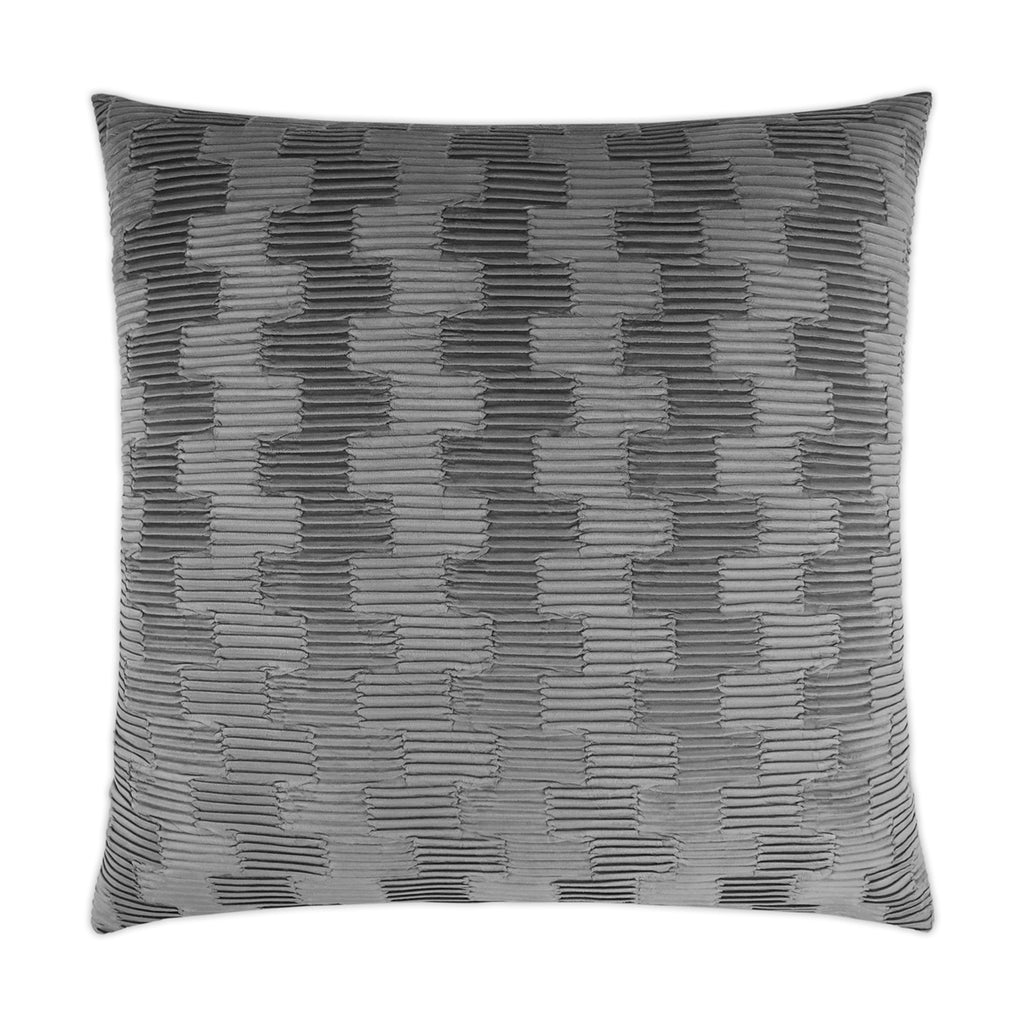 Ruche Decorative Throw Pillow - Slate | DV Kap